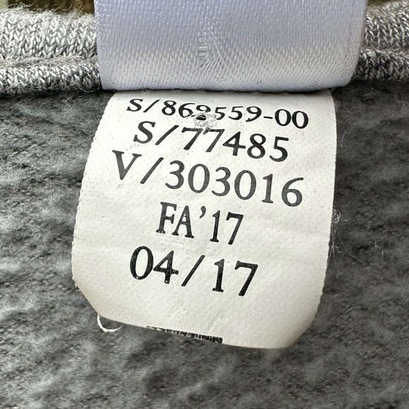 Athleta Girl Heathered Grey Open Front Hooded Sweater Sz L / 12 - Picture 6 of 10